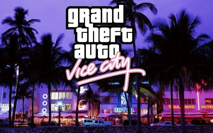 GTA Vice City Online — Vice City neon skyline, Quenq browser game